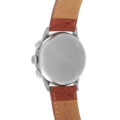 Vintage Two Register Chronograph Silver Dial Watch - Image 3
