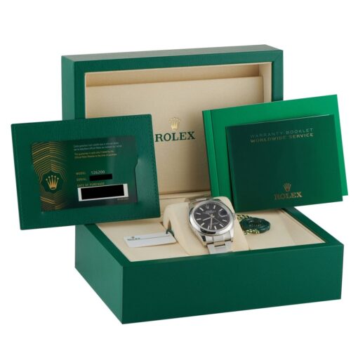 Datejust 36 Black Dial Steel Oyster Watch 126200 - Image 2