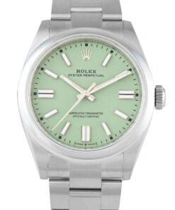 Oyster Perpetual 41 Pistachio Dial Steel Watch 134300-0006
